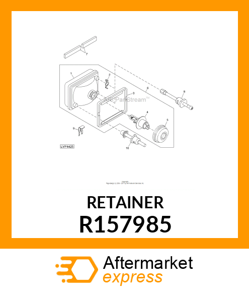 CLIP, H4 BULB RETAINING CLIP R157985