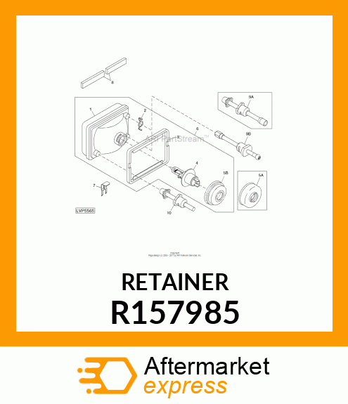 CLIP, H4 BULB RETAINING CLIP R157985