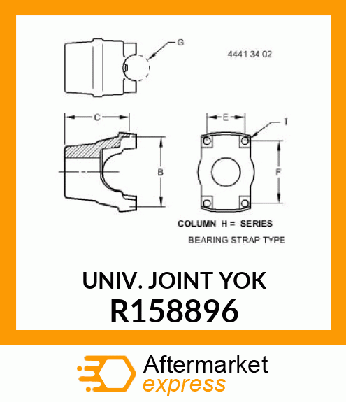 UNIVERSAL JOINT YOKE R158896