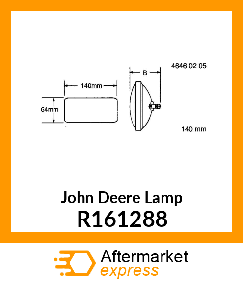 LAMP, FRONT ROOF FLOOD R161288