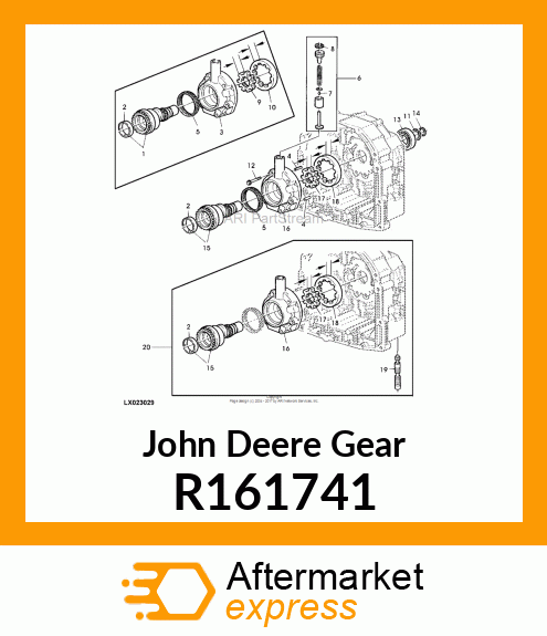 GEAR, PUMP DRIVE R161741