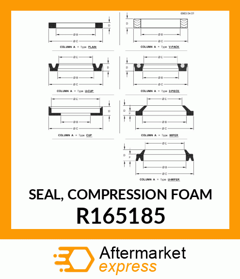 SEAL, COMPRESSION FOAM R165185