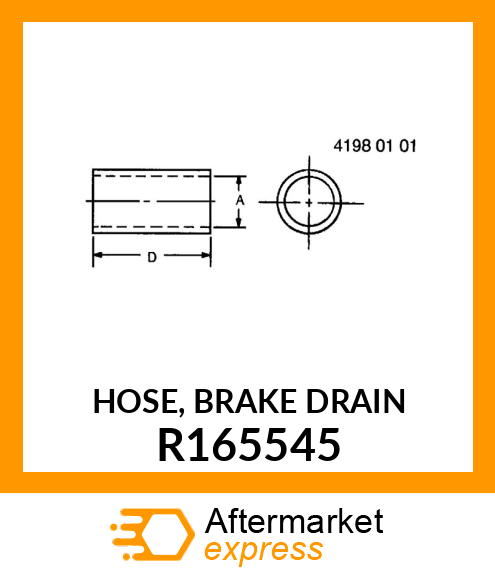 HOSE, BRAKE DRAIN R165545