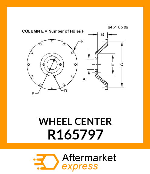 DISK,W38,BOLT R165797