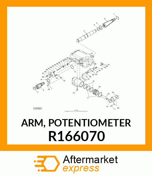 ARM, POTENTIOMETER R166070