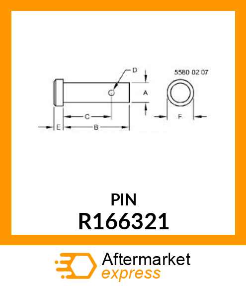 PIN, KNURLED R166321