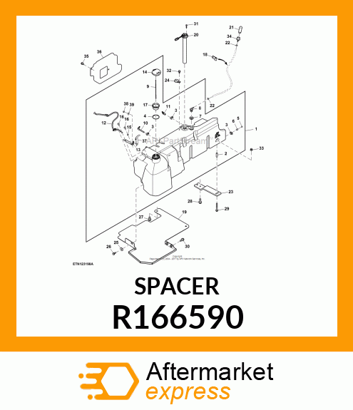 WASHER, SPACER R166590