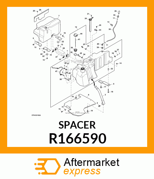 WASHER, SPACER R166590