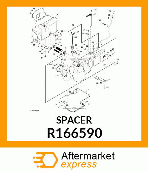 WASHER, SPACER R166590