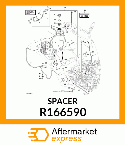 WASHER, SPACER R166590