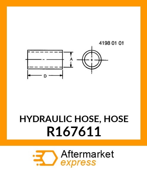 HYDRAULIC HOSE, HOSE R167611