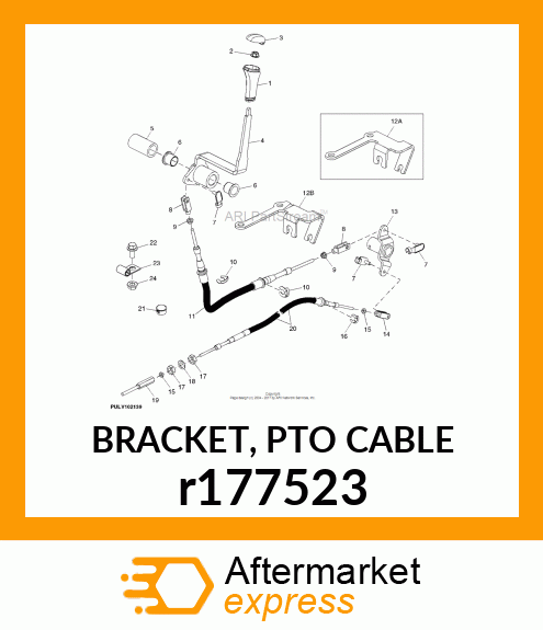 BRACKET, PTO CABLE r177523