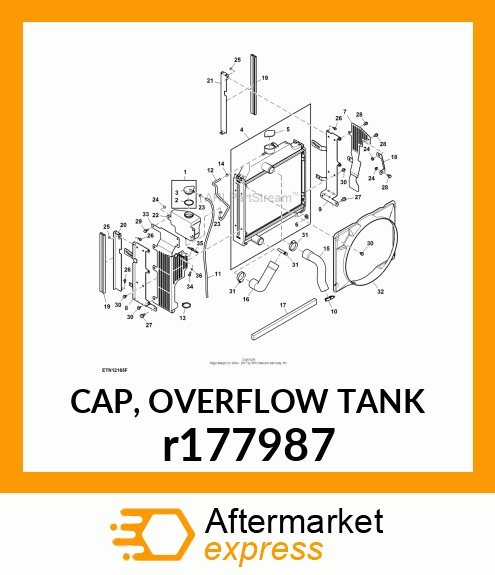 CAP, OVERFLOW TANK r177987