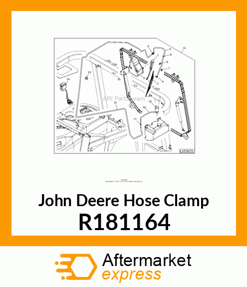 HOSE CLAMP, WIPPER HOSE R181164