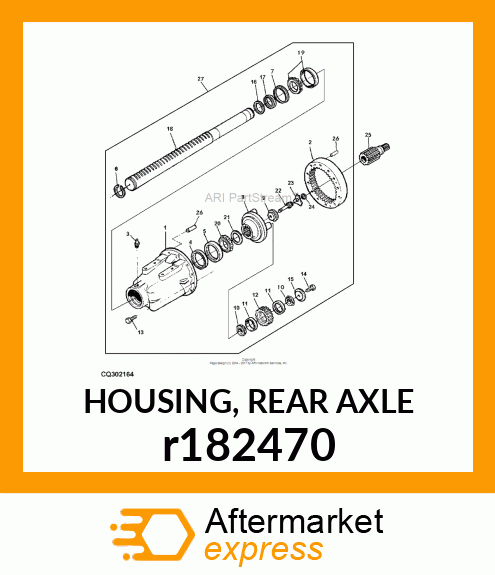 HOUSING, REAR AXLE r182470