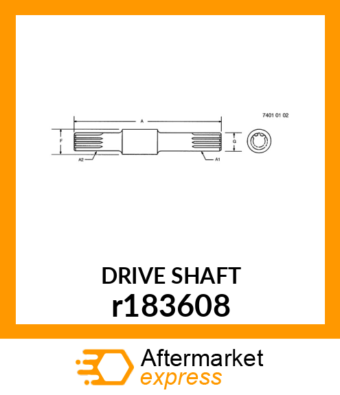 DRIVE SHAFT r183608