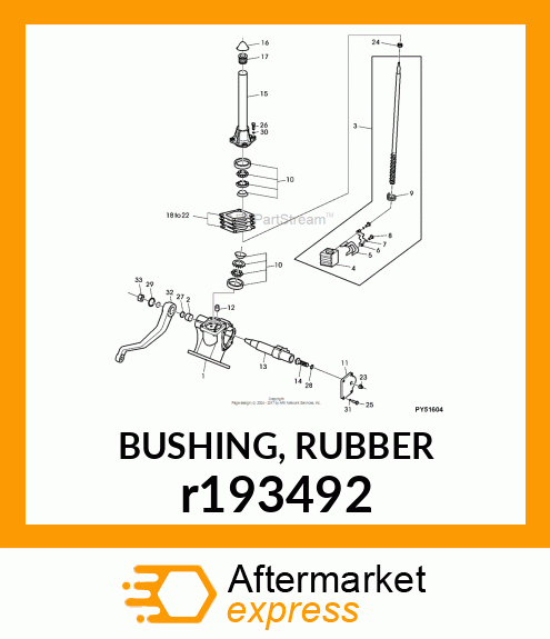 BUSHING, RUBBER r193492