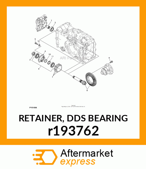 RETAINER, DDS BEARING r193762