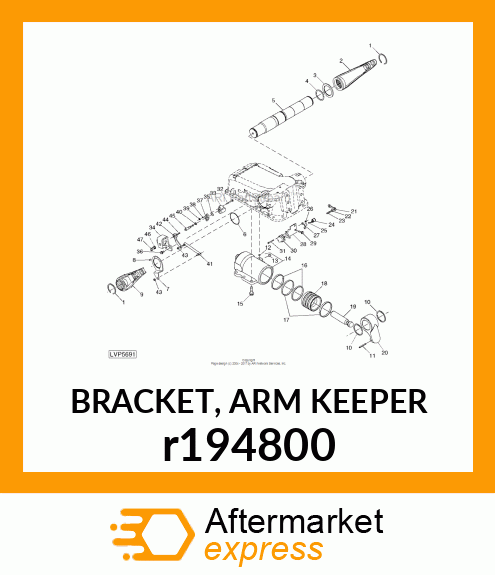 BRACKET, ARM KEEPER r194800