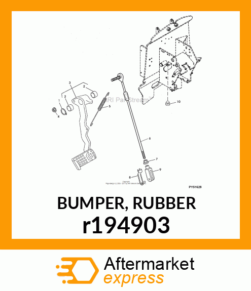 BUMPER, RUBBER r194903