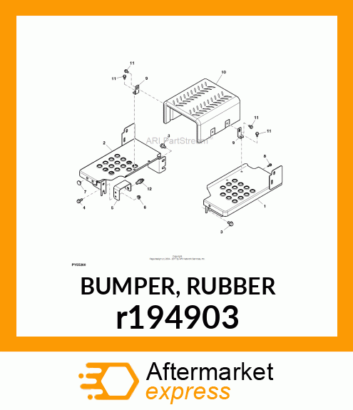 BUMPER, RUBBER r194903