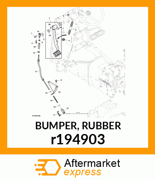 BUMPER, RUBBER r194903