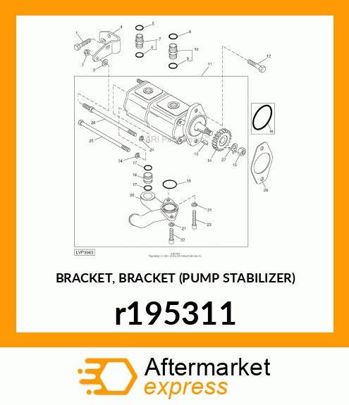 BRACKET, BRACKET (PUMP STABILIZER) r195311