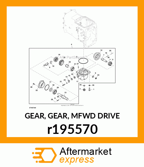 GEAR, GEAR, MFWD DRIVE r195570