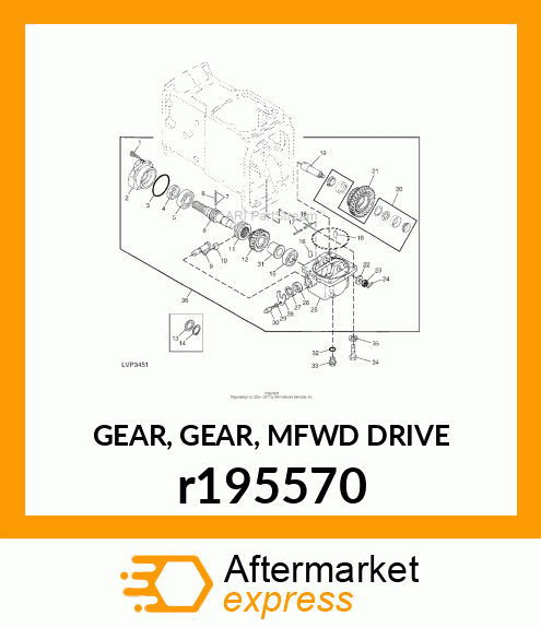 GEAR, GEAR, MFWD DRIVE r195570