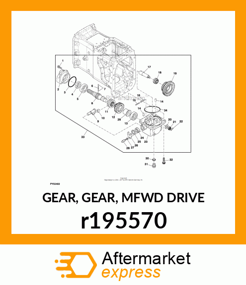 GEAR, GEAR, MFWD DRIVE r195570