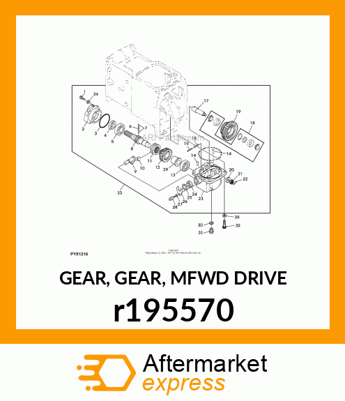 GEAR, GEAR, MFWD DRIVE r195570