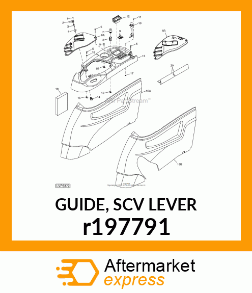 GUIDE, SCV LEVER r197791