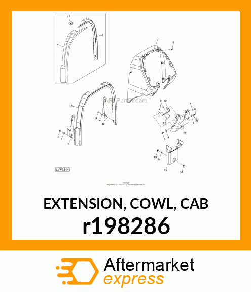 EXTENSION, COWL, CAB r198286