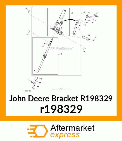 BRACKET, STEERING, LOWER COVER r198329