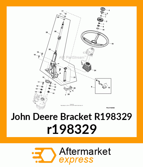 BRACKET, STEERING, LOWER COVER r198329