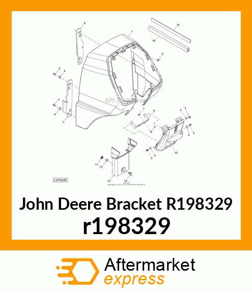 BRACKET, STEERING, LOWER COVER r198329