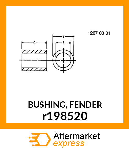 BUSHING, FENDER r198520