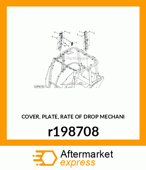 COVER, PLATE, RATE OF DROP MECHANI r198708