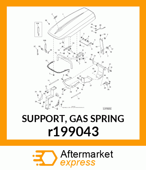 SUPPORT, GAS SPRING r199043