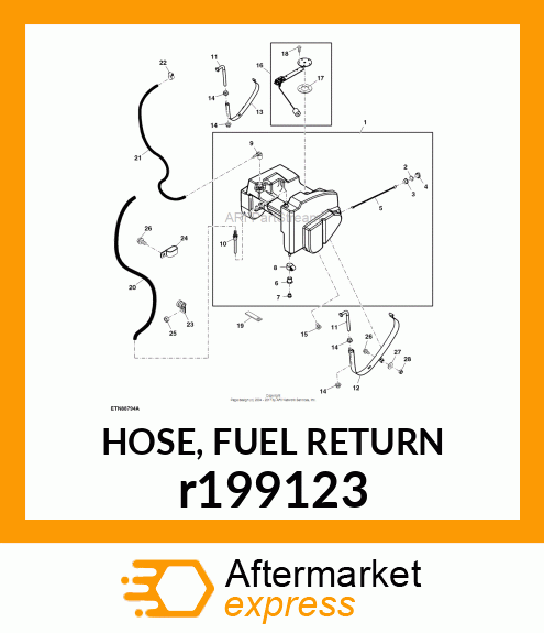 HOSE, FUEL RETURN r199123