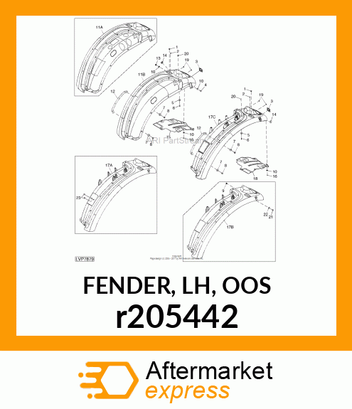 FENDER, LH, OOS r205442