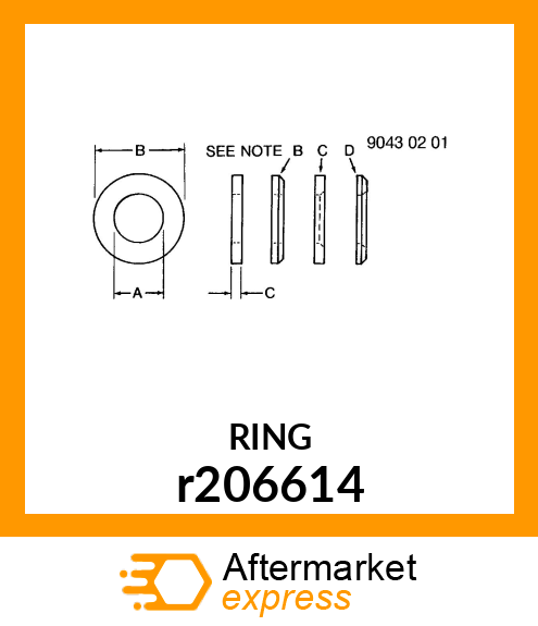 SPACER, SUPPORTING RING r206614