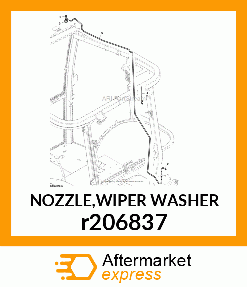 NOZZLE,WIPER WASHER r206837