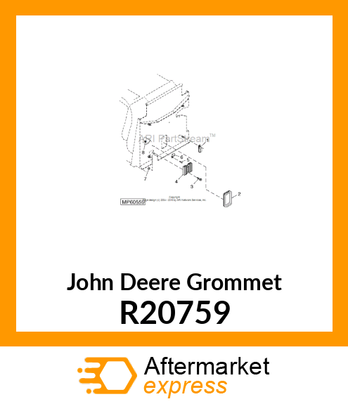 GROMMET, RECTANGULAR R20759