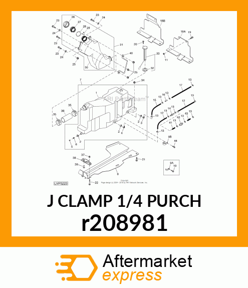 J CLAMP 1/4 PURCH r208981