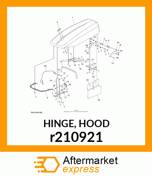 HINGE, HOOD r210921