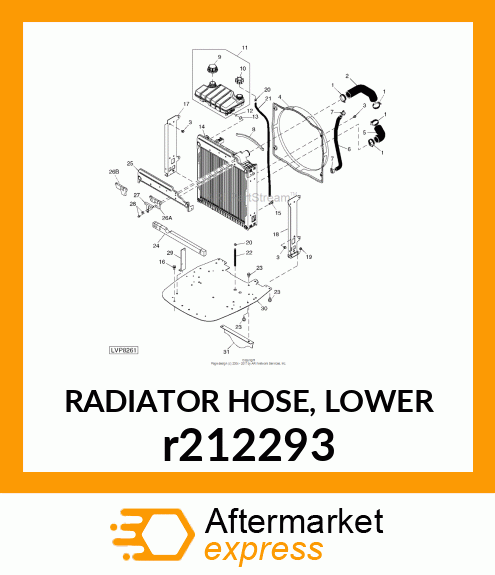 RADIATOR HOSE, LOWER r212293