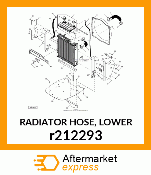 RADIATOR HOSE, LOWER r212293