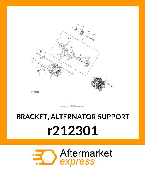 BRACKET, ALTERNATOR SUPPORT r212301