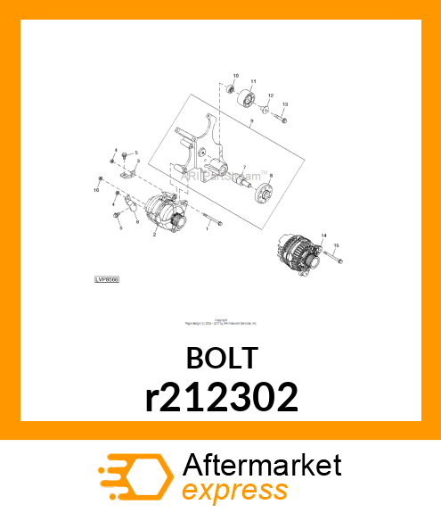 CAP SCREW, HEX FLANGE, M8 X 110 r212302